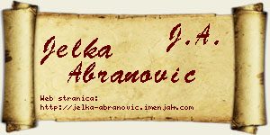 Jelka Abranović vizit kartica